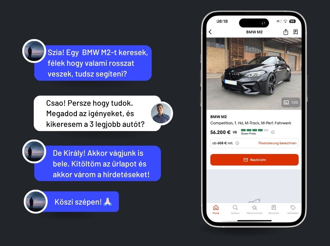 személyre szabott használt autó keresés Bubucars