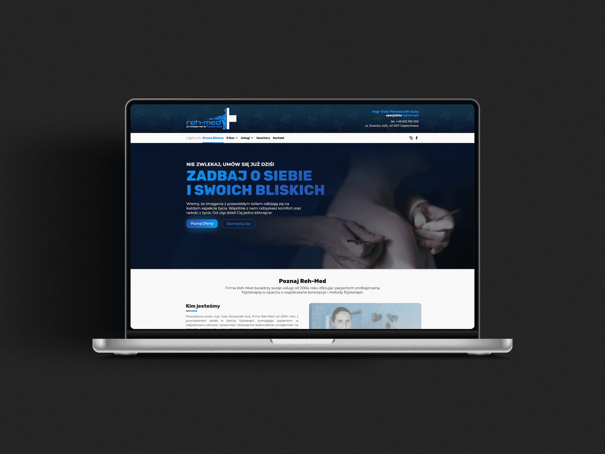 Reh-Med Strona do portfolio Sugi