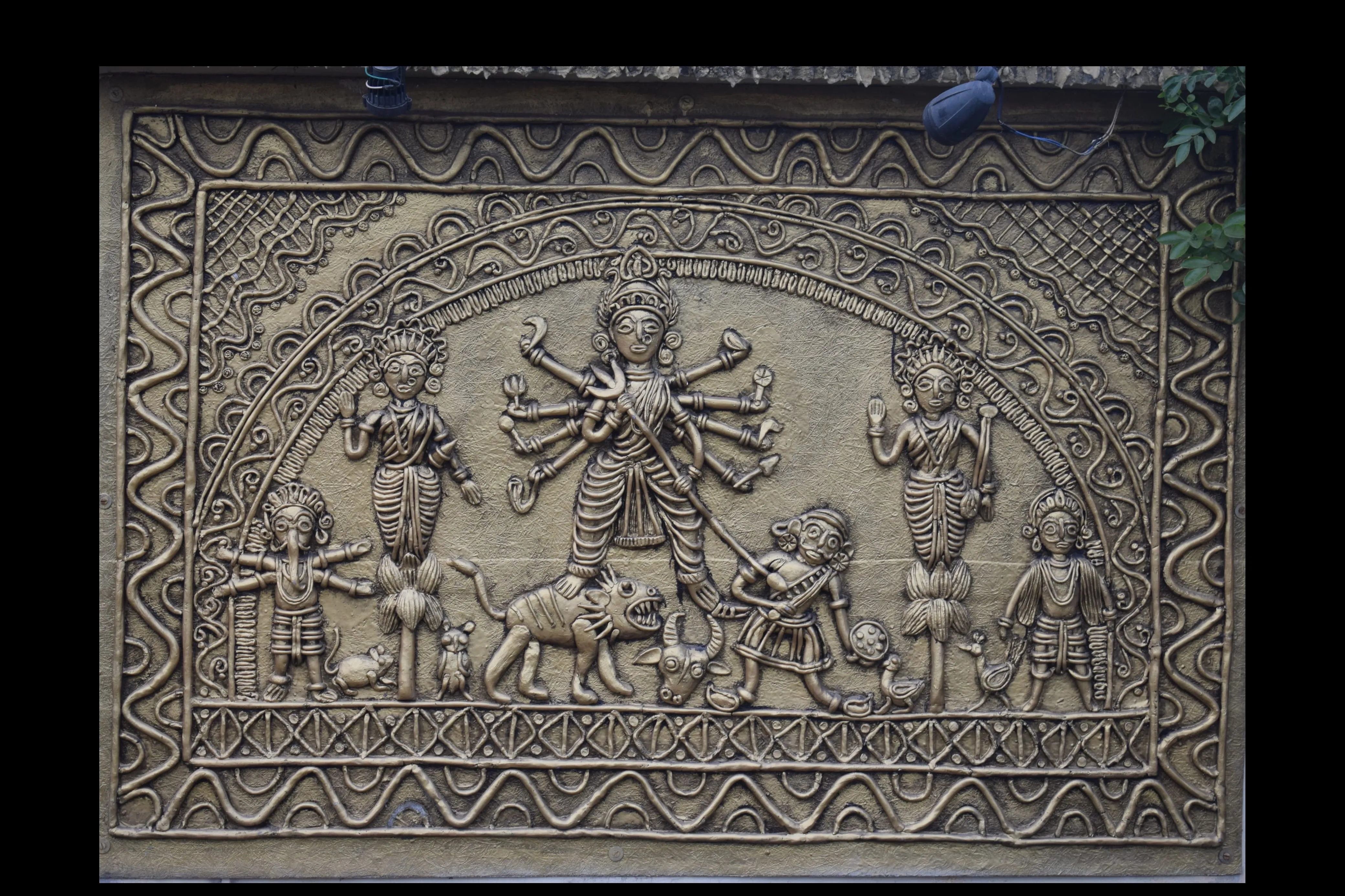 A mithila wall artwork