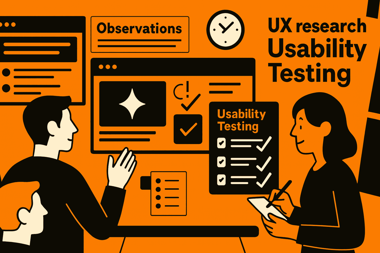UX team reviewing design debt using usability testing checklist