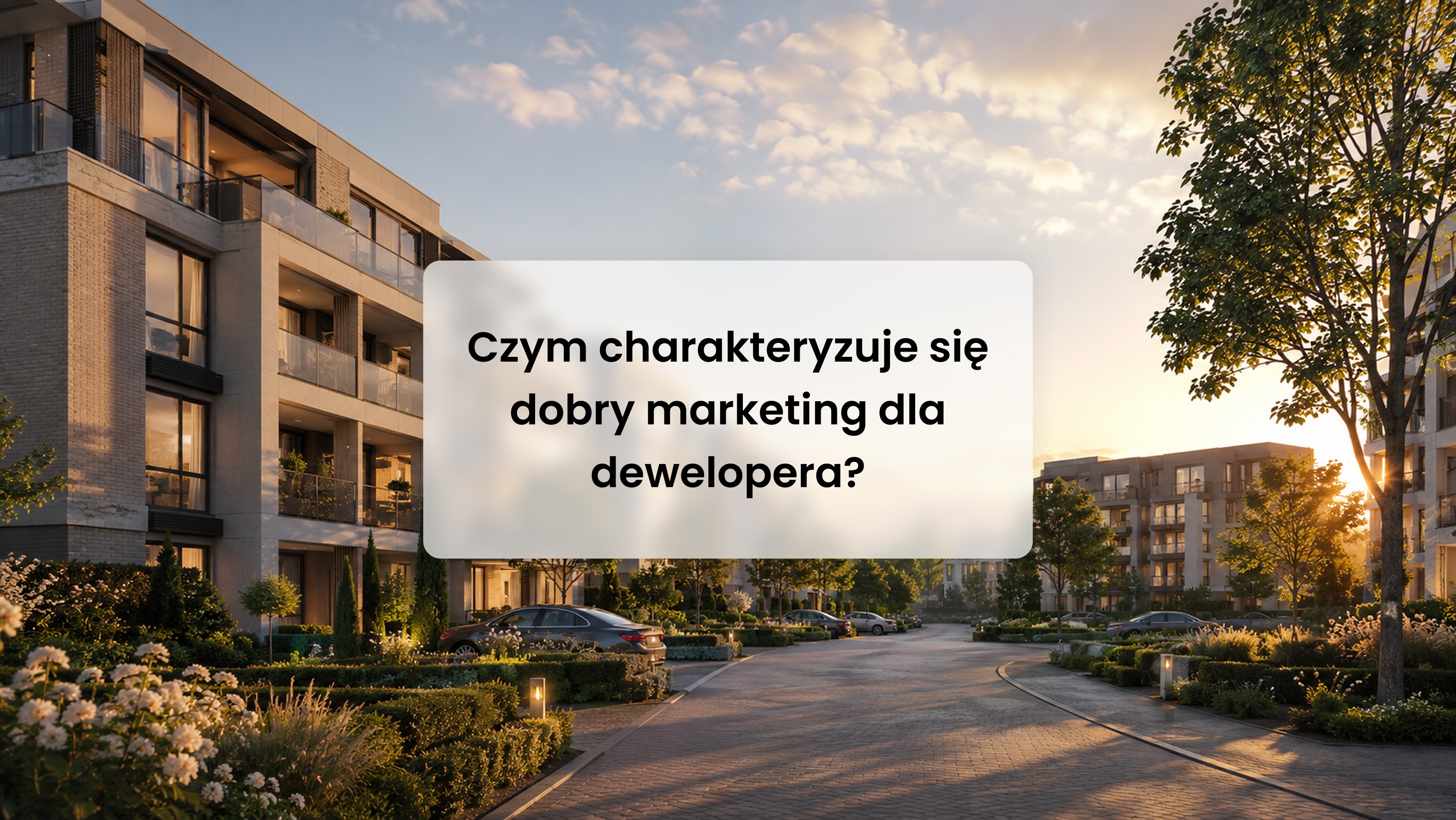 dobry marketing dla dewelopera