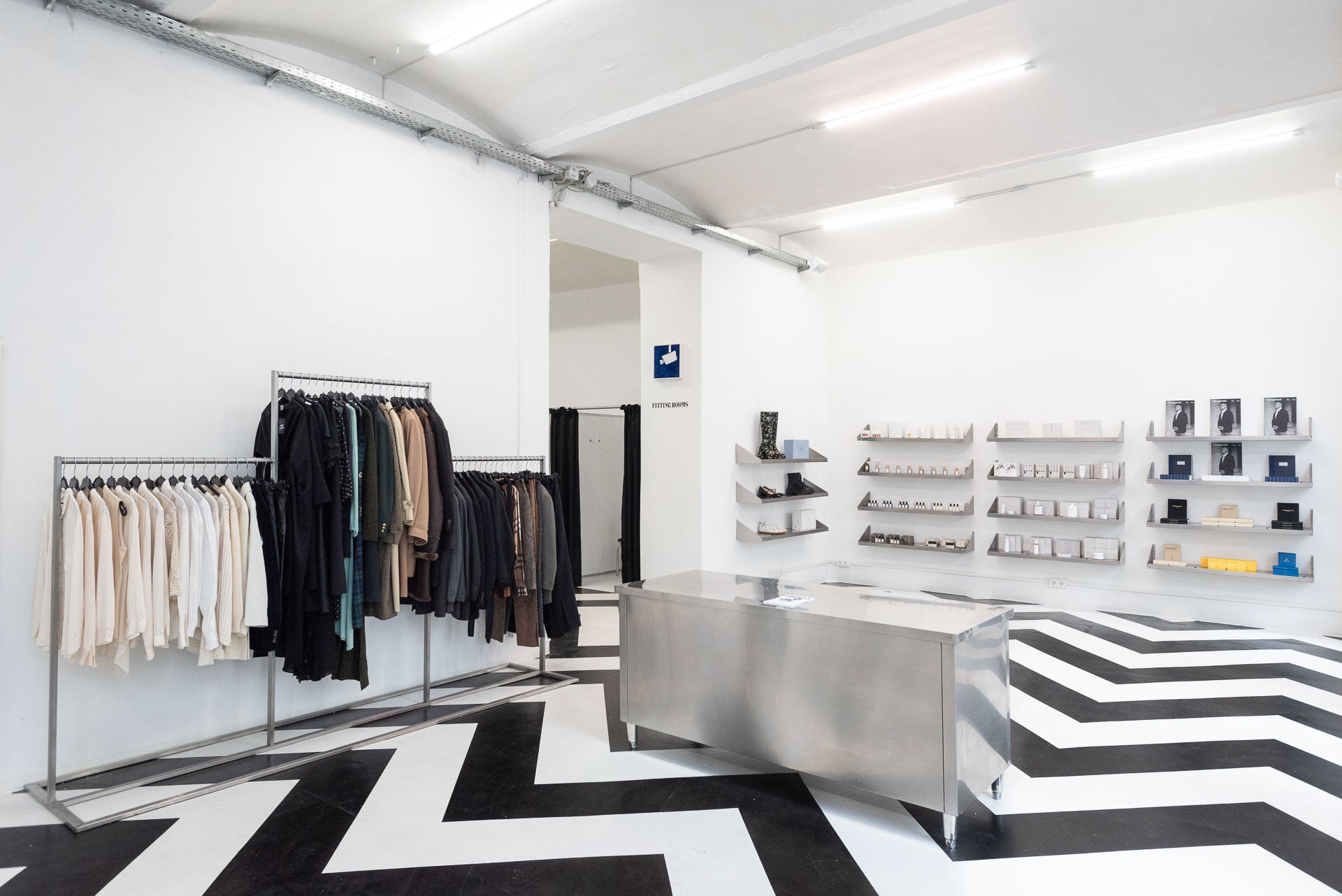 Inside the "Uppers & Downers" Store