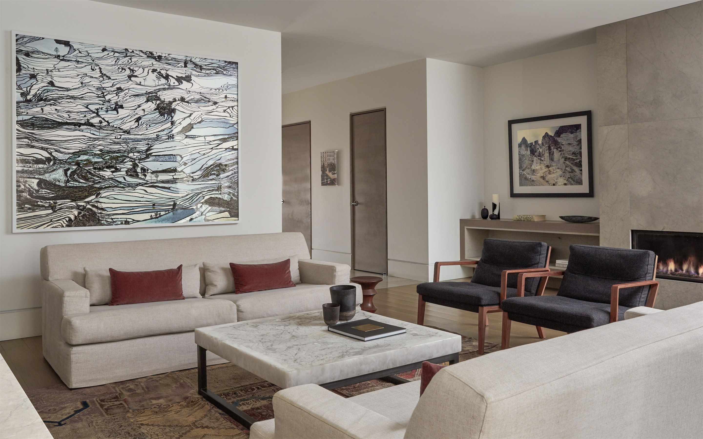 Summerhill: living room, by Kim Lambert Design