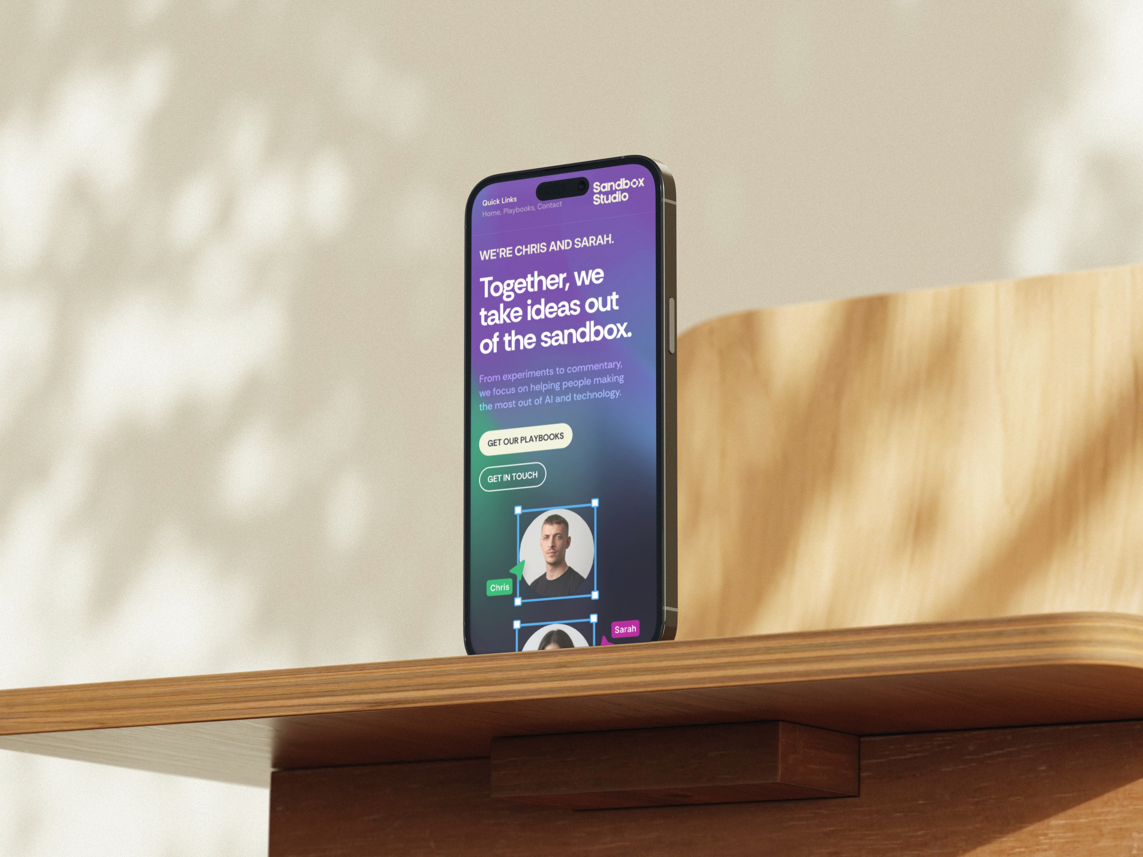 Sandbox Studio Mobile Website