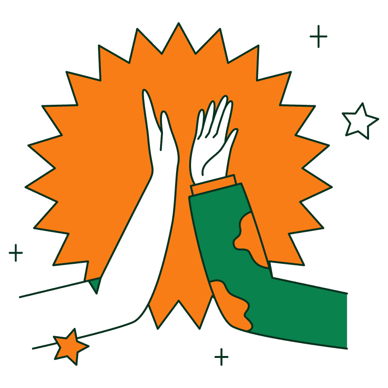 Yellow light bulb illustration on black background