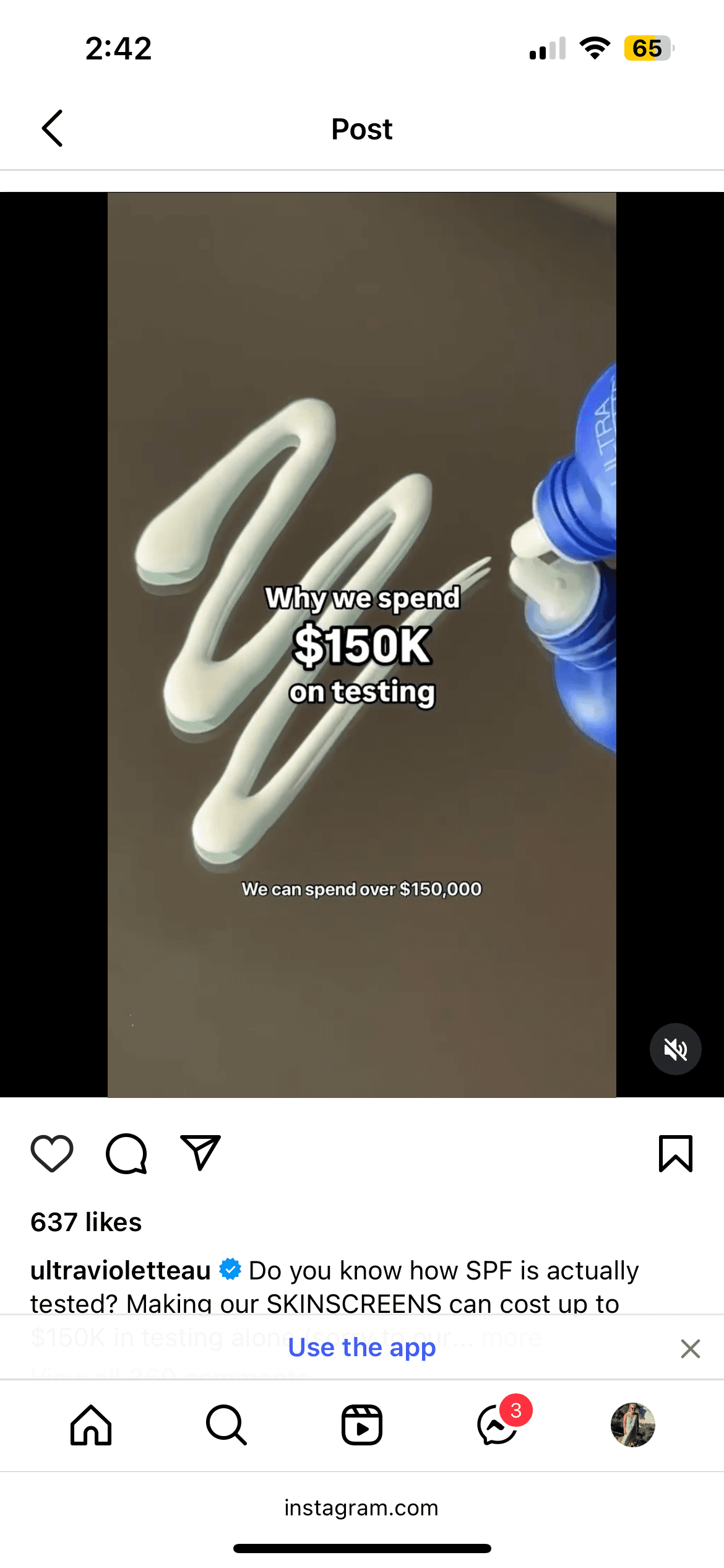 crisis management case study: Ultra Violette Instagram post