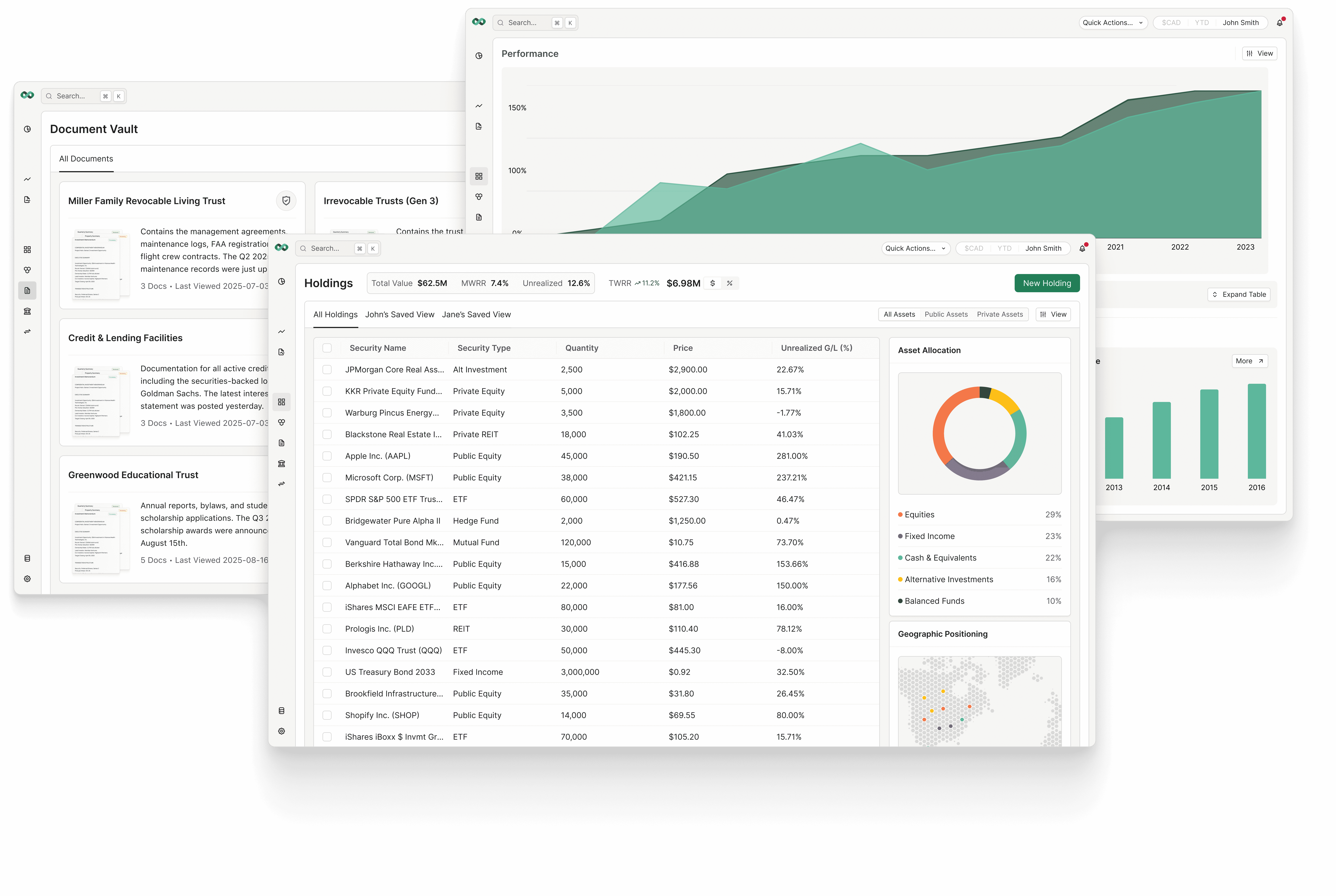 A screenshot of the powerful Portfolio Xpressway platform.