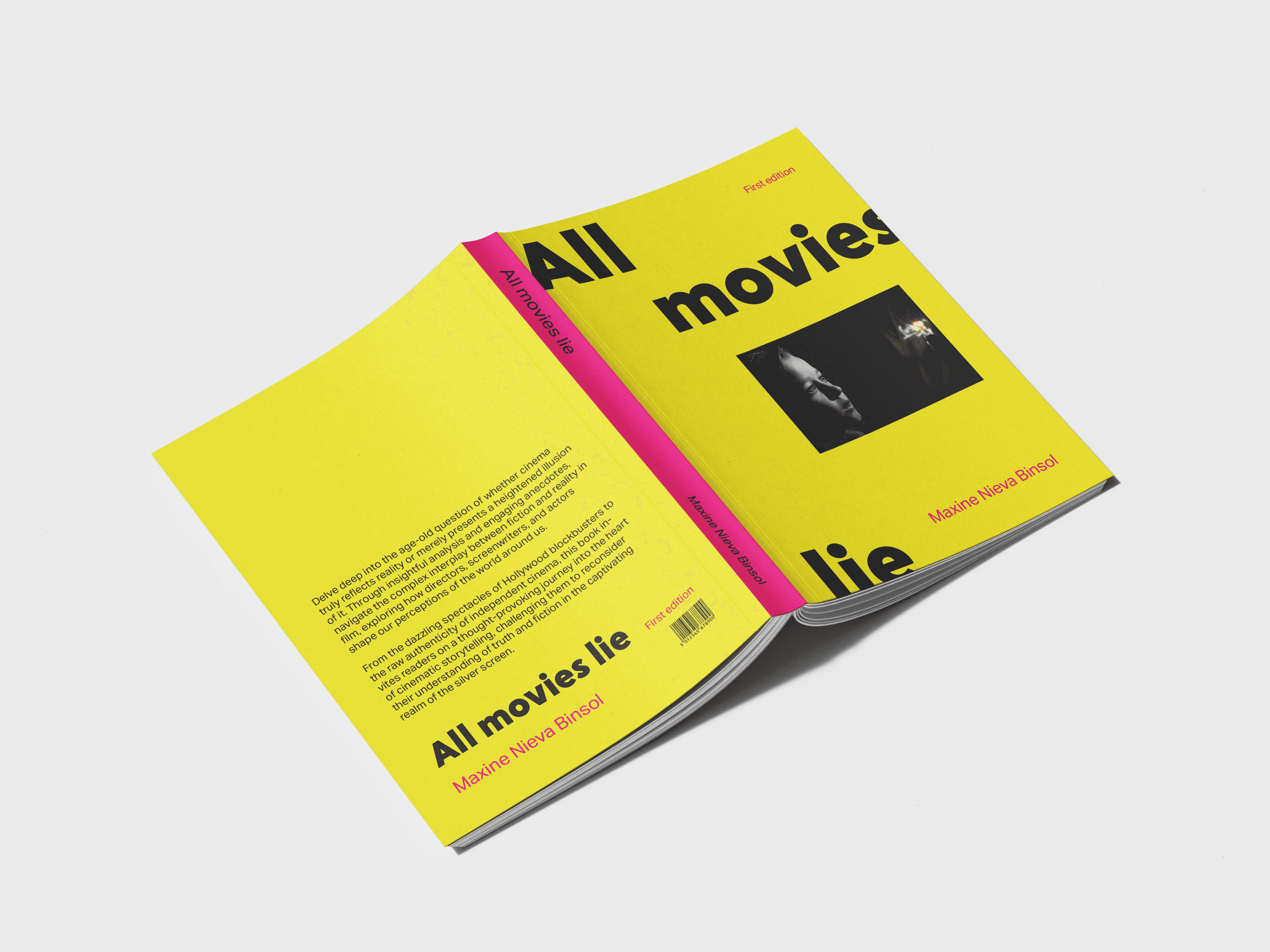 Editorial book cover design for film movie book