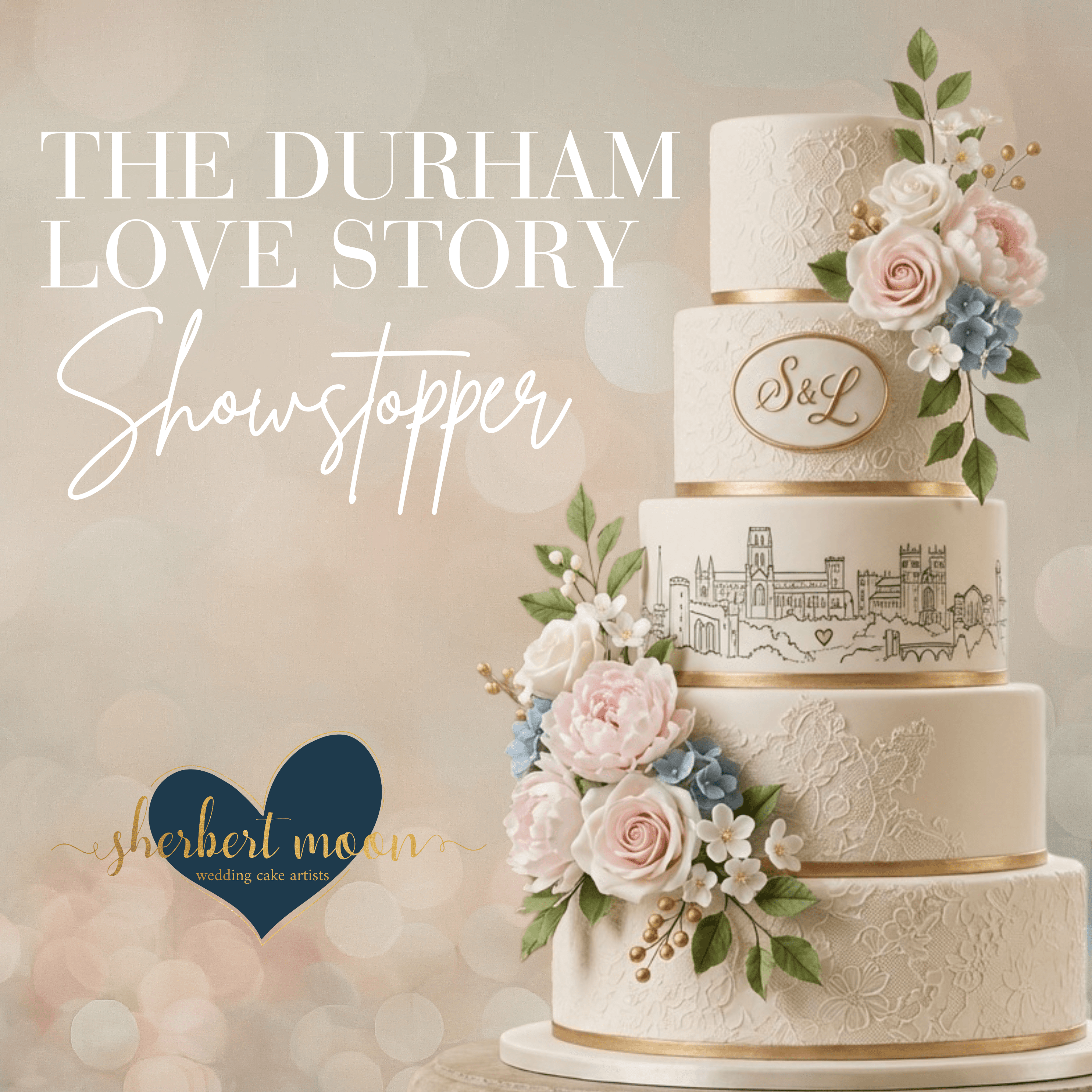 Beauty & The Beast Wedding Cake