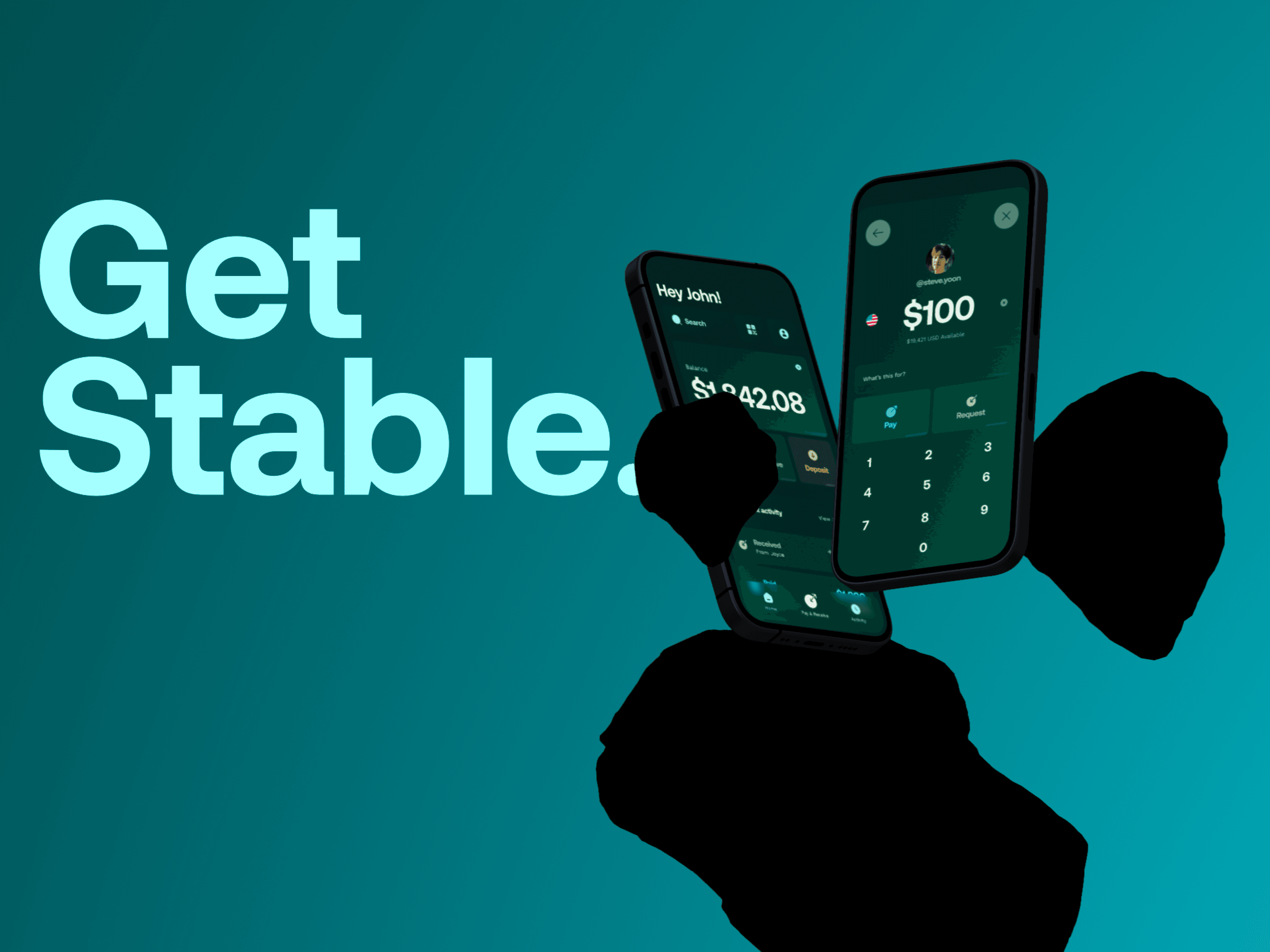 Homescreen with open bottom drawer