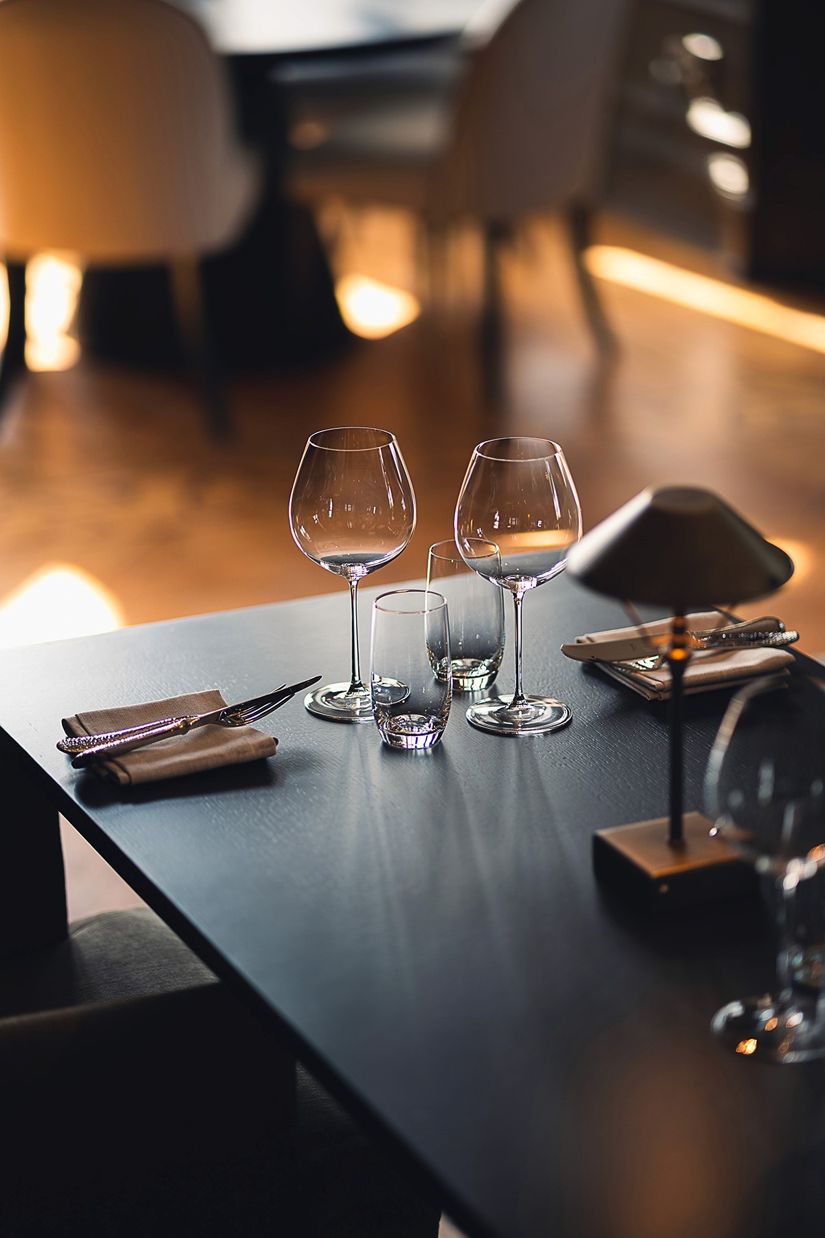 Table in the restaurant