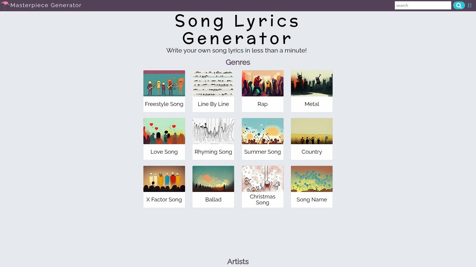 Masterpiece Generator