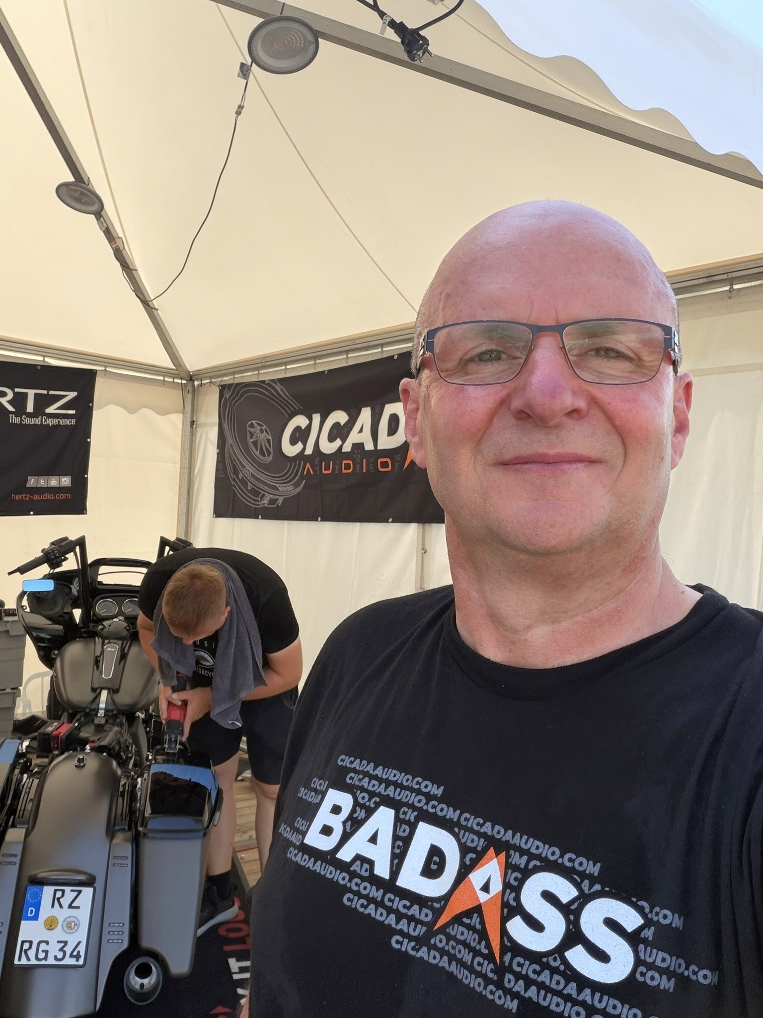 MotorCycle Audio Crew am Sound-Stand – Harley Days Hamburg 2026