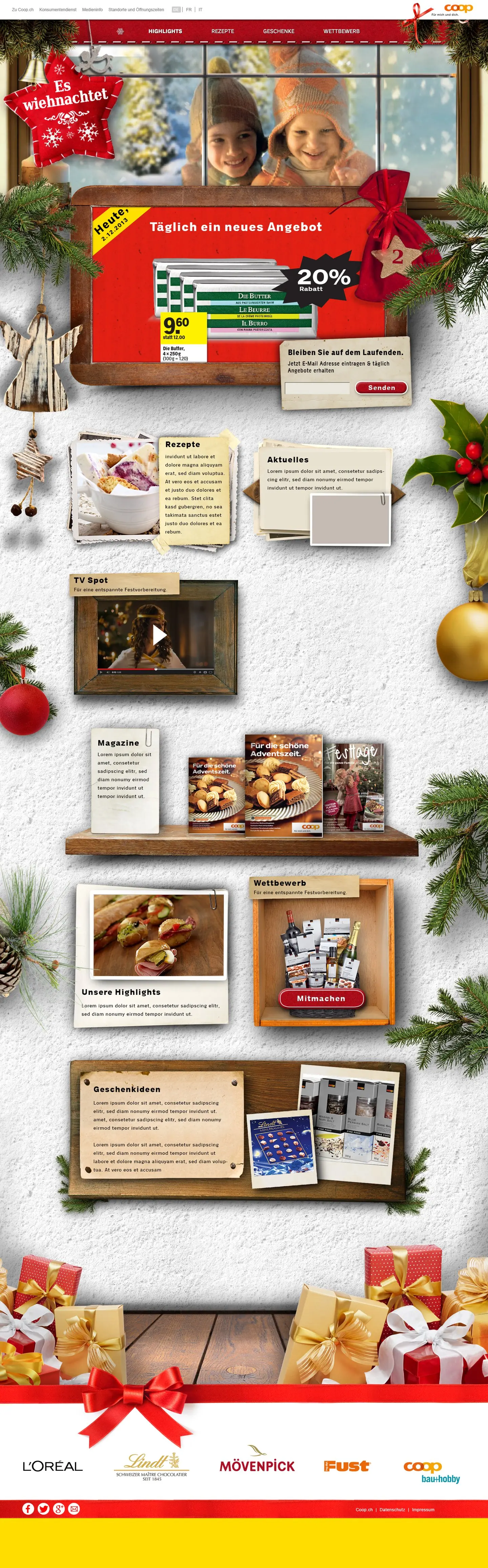 Coop – Weihnachts-Microsite