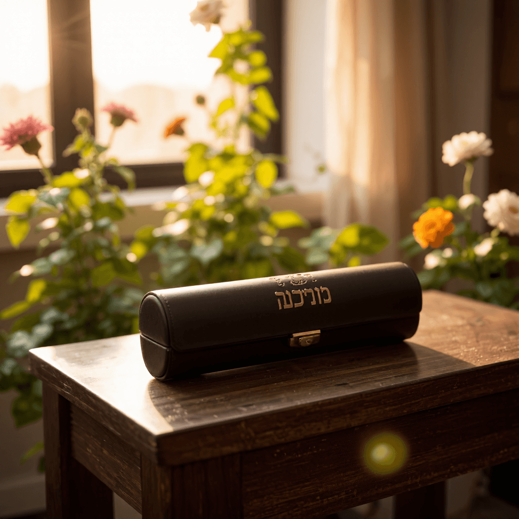 product photography of mezuzah case