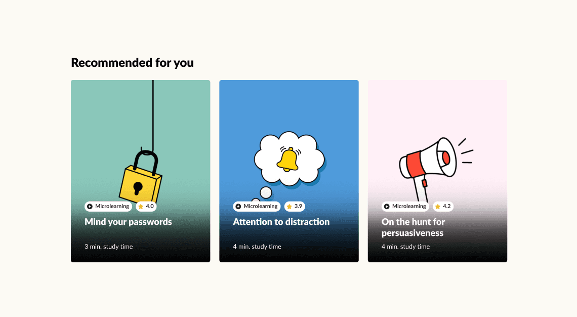 Aanbevolen leeractiviteiten