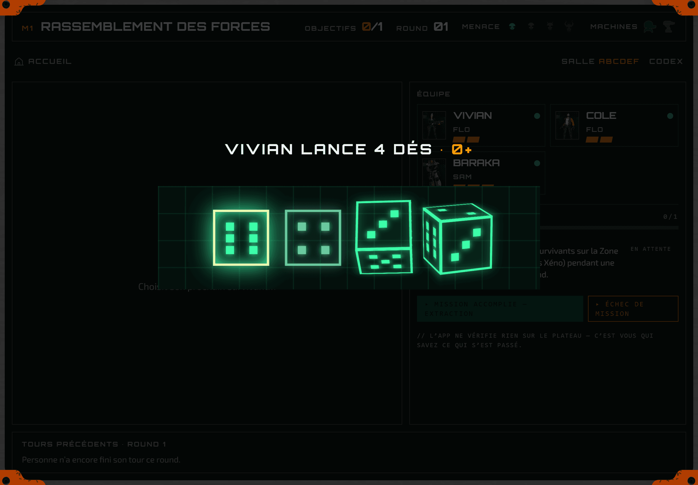 Les dés : Invader