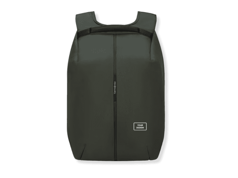 Branded Samsonite Securipak backpack for corporate travel gifts