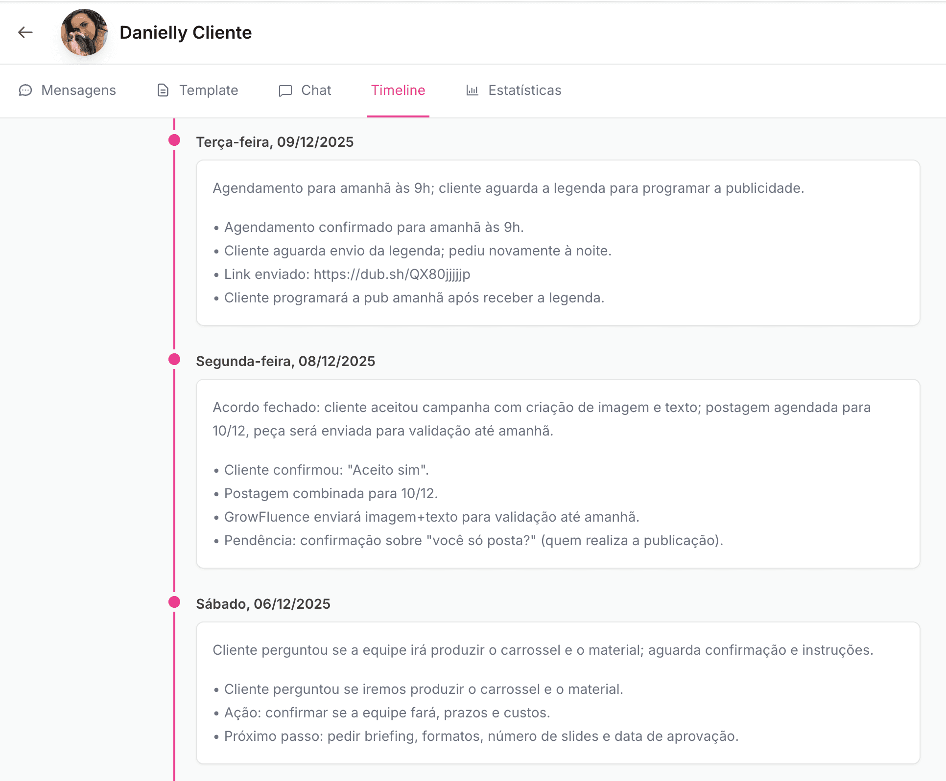 An image of Freelio's project ui