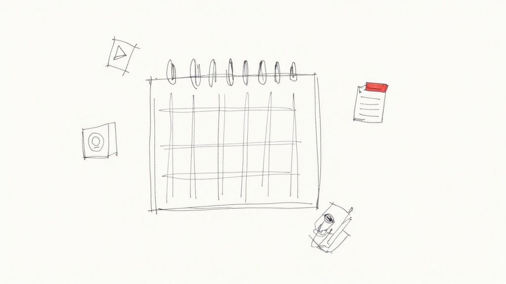 A lightbulb glowing with ideas, symbolizing content ideation