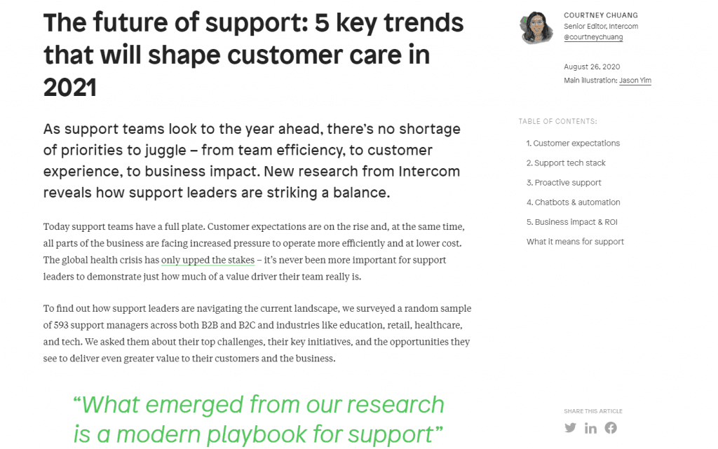 future of support research