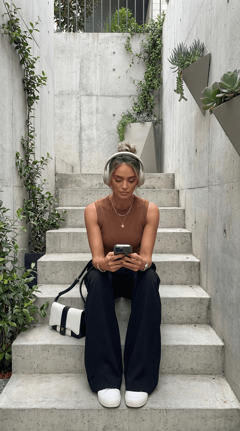 sales rep reviewing her pitches using Parlay's AI generates sales feedback and scoring