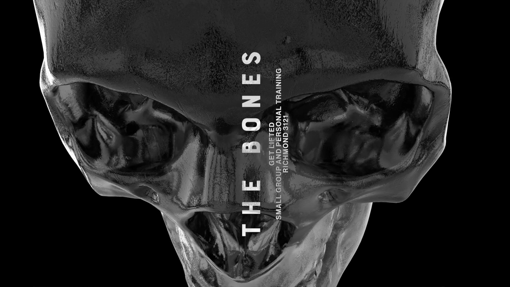 A black and white image of a handrawn logo