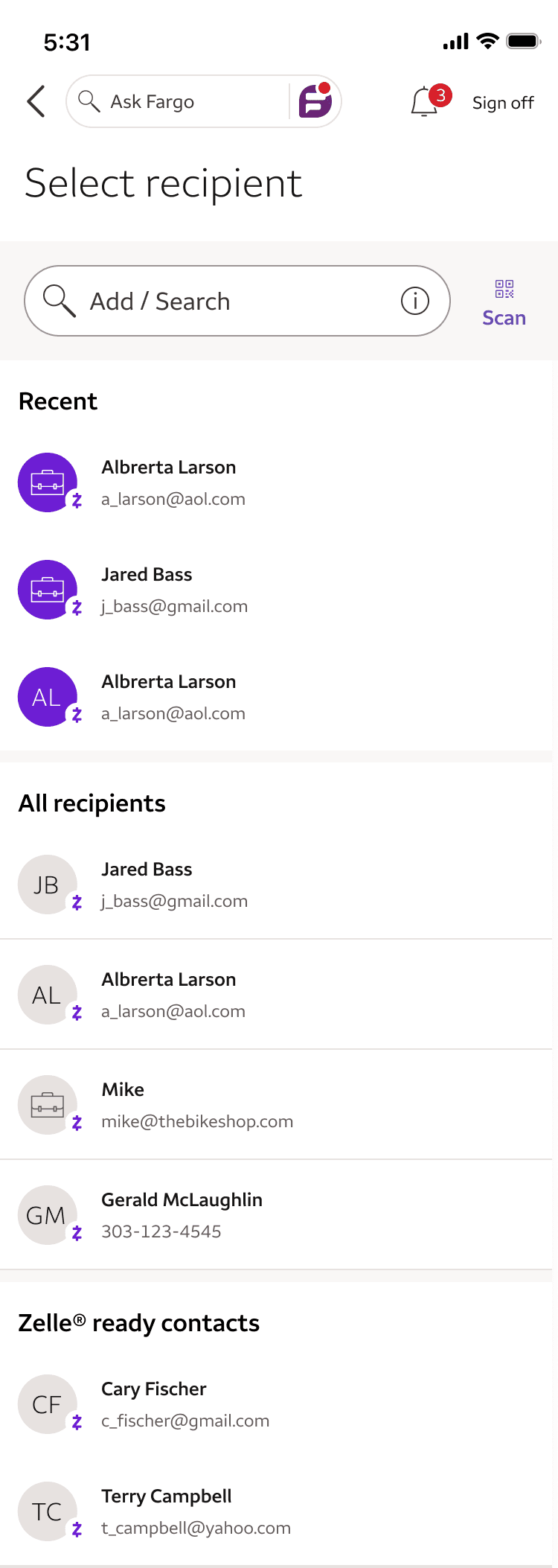 After — unified search bar