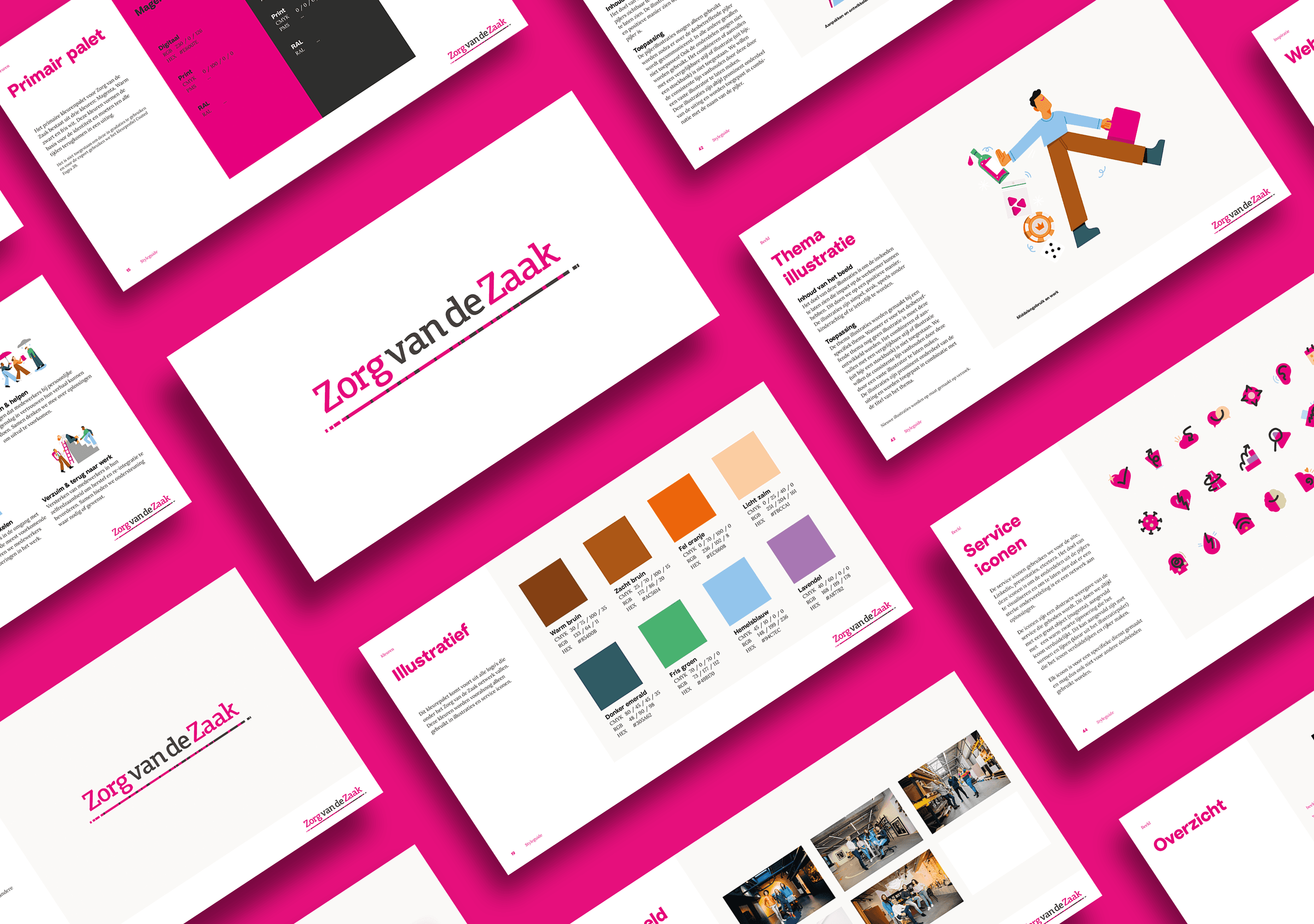 Grafisch ontwerp Brandboek Zorg van de Zaak