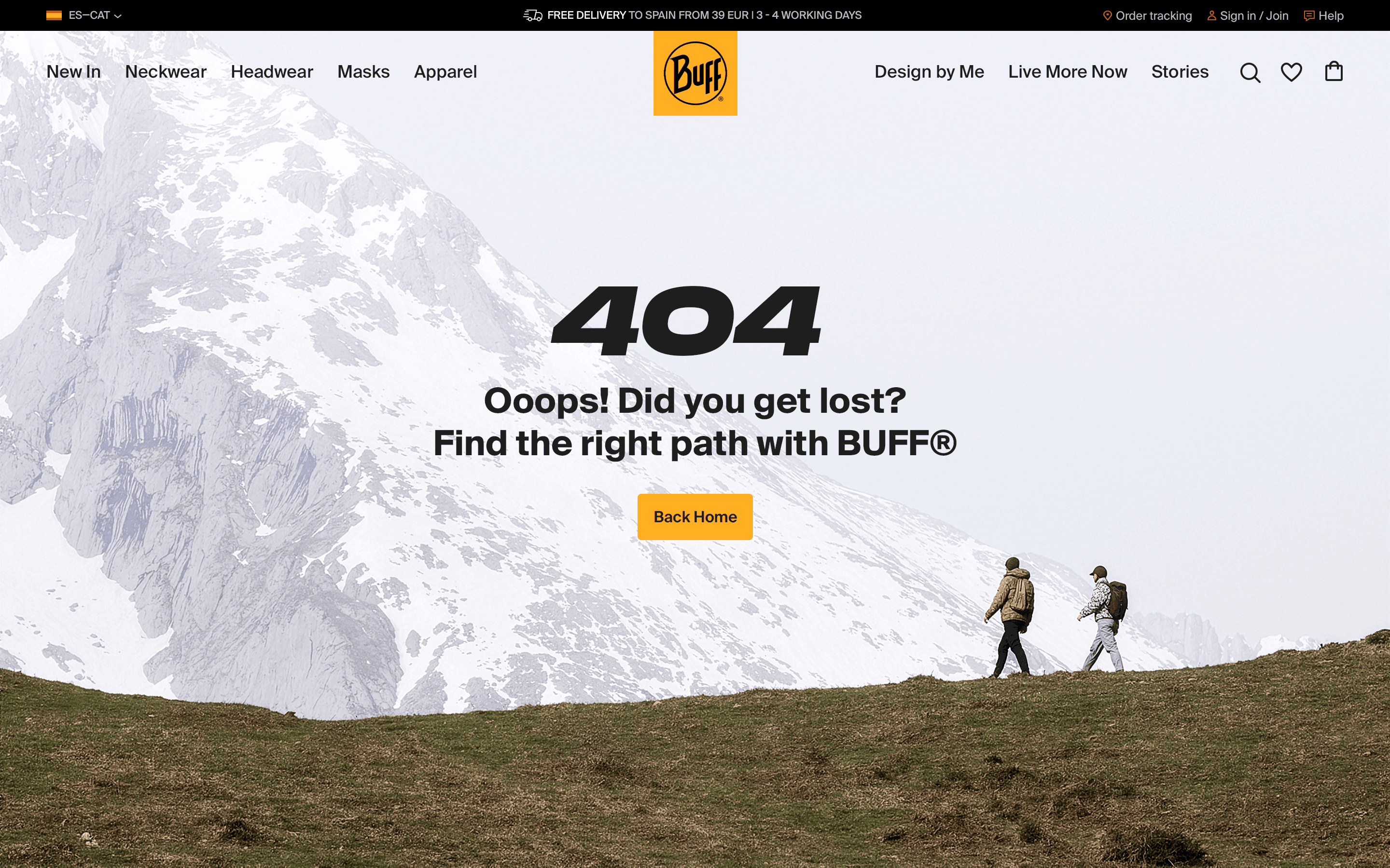 BUFF 404 page.