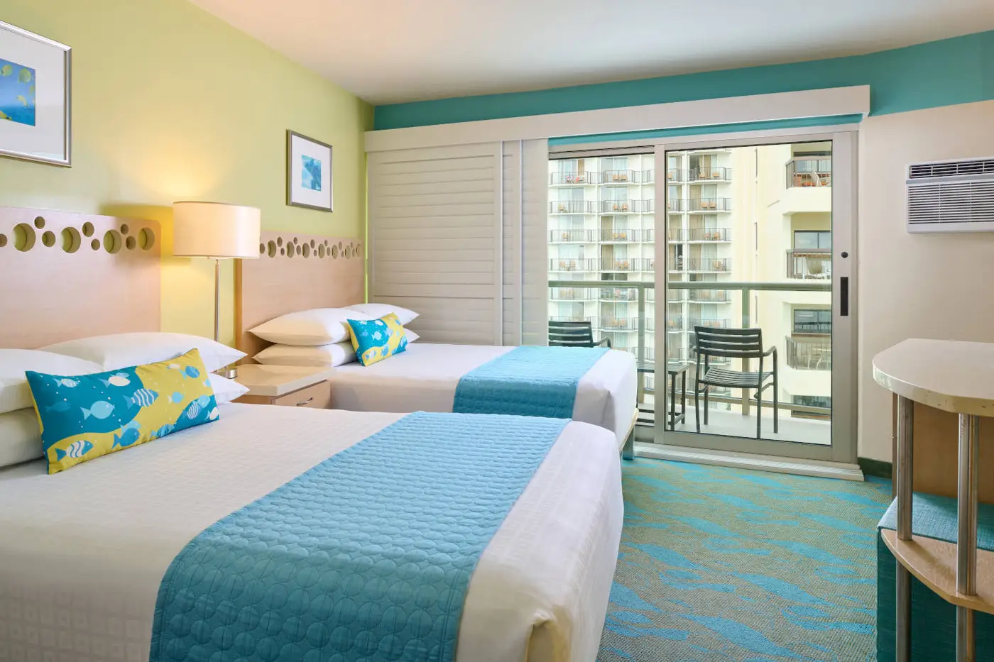 interior of the standard hotel room in the circle hotel waikiki
