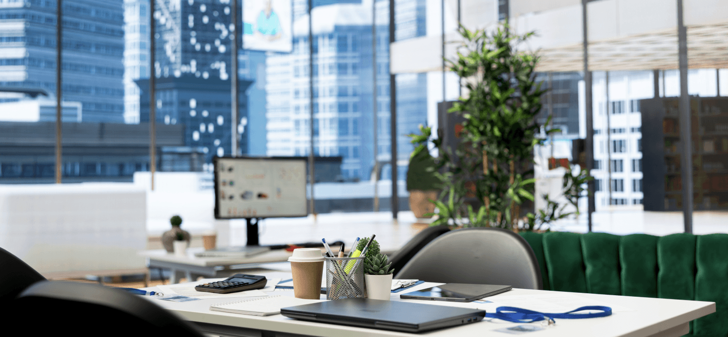 A surreal image of a person in motion, holding flowers in a field with a futuristic circular structure in the background.