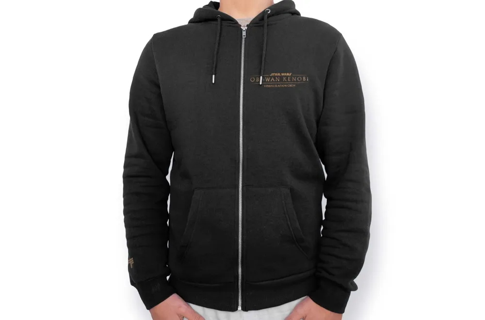 Obi-Wan Kenobi Design on Black Jacket Front