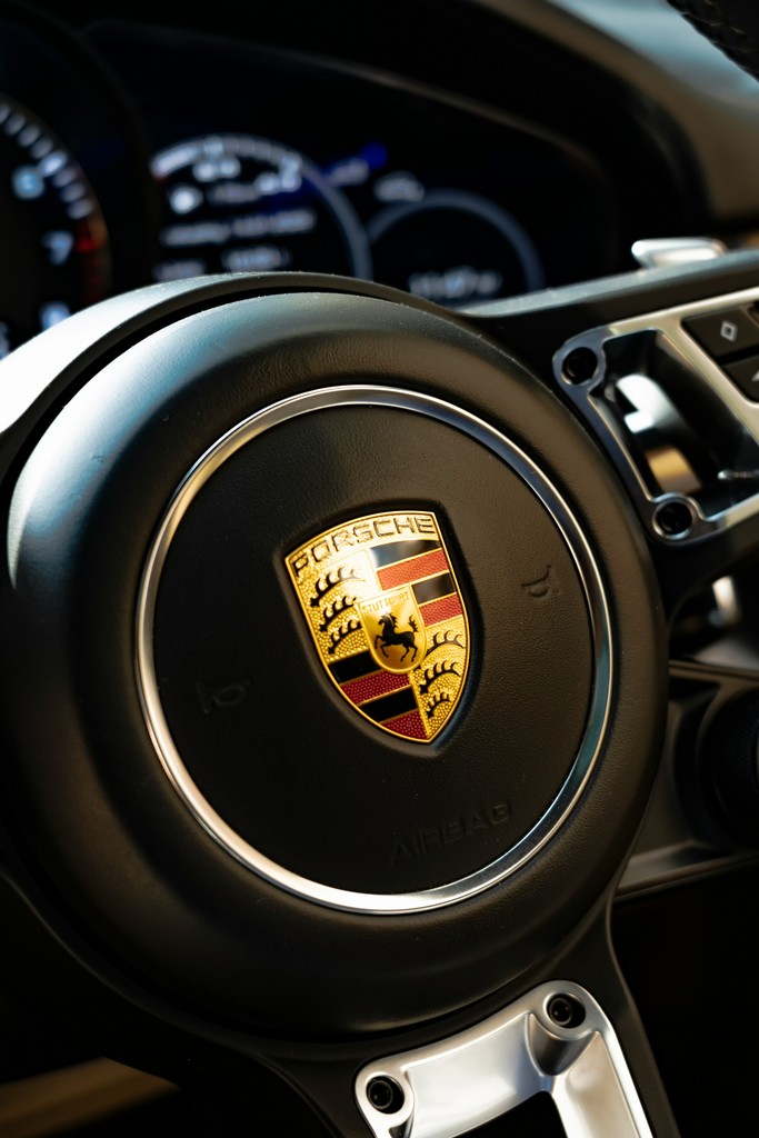 Red steering wheel