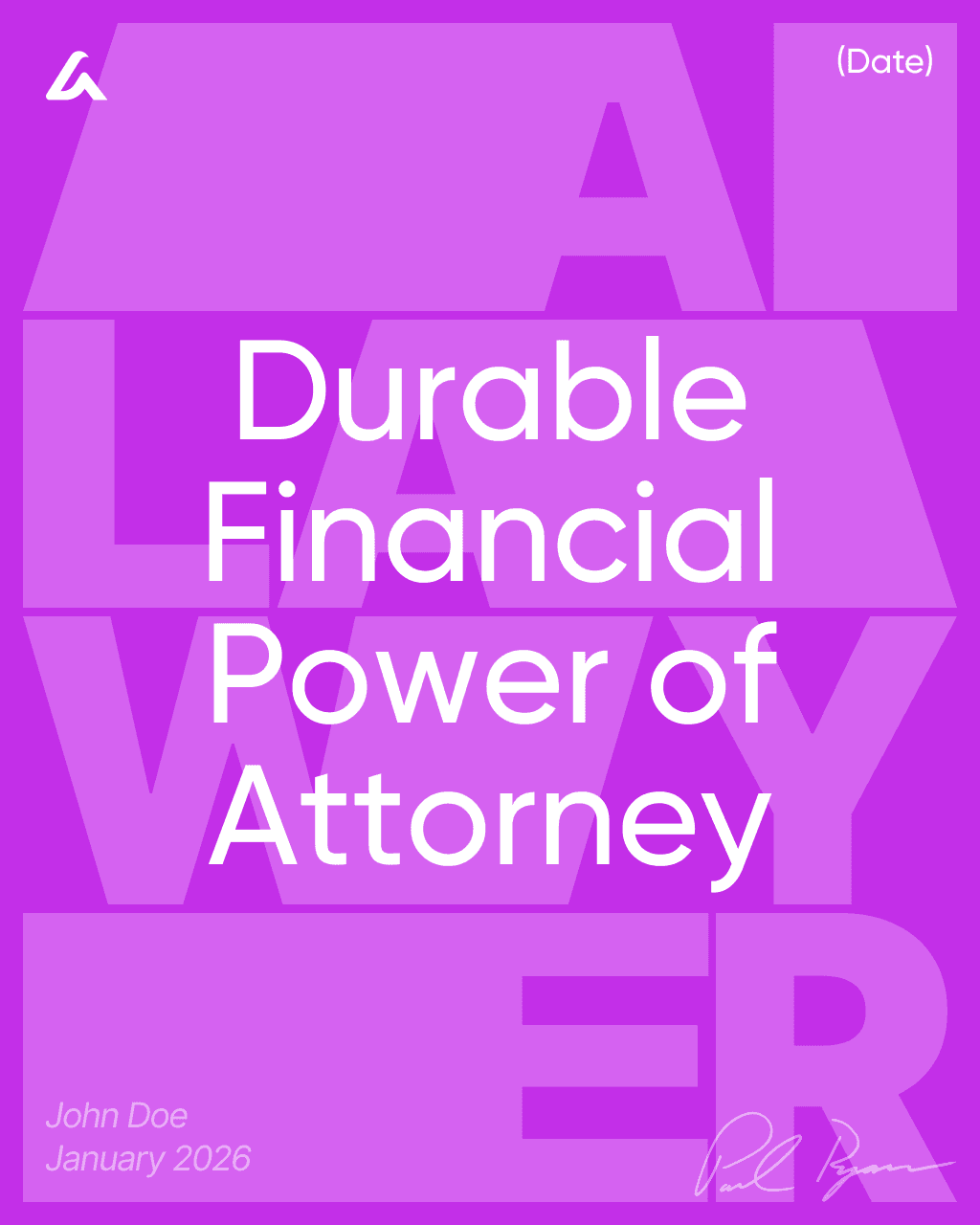 Durable Financial Power of Attorney