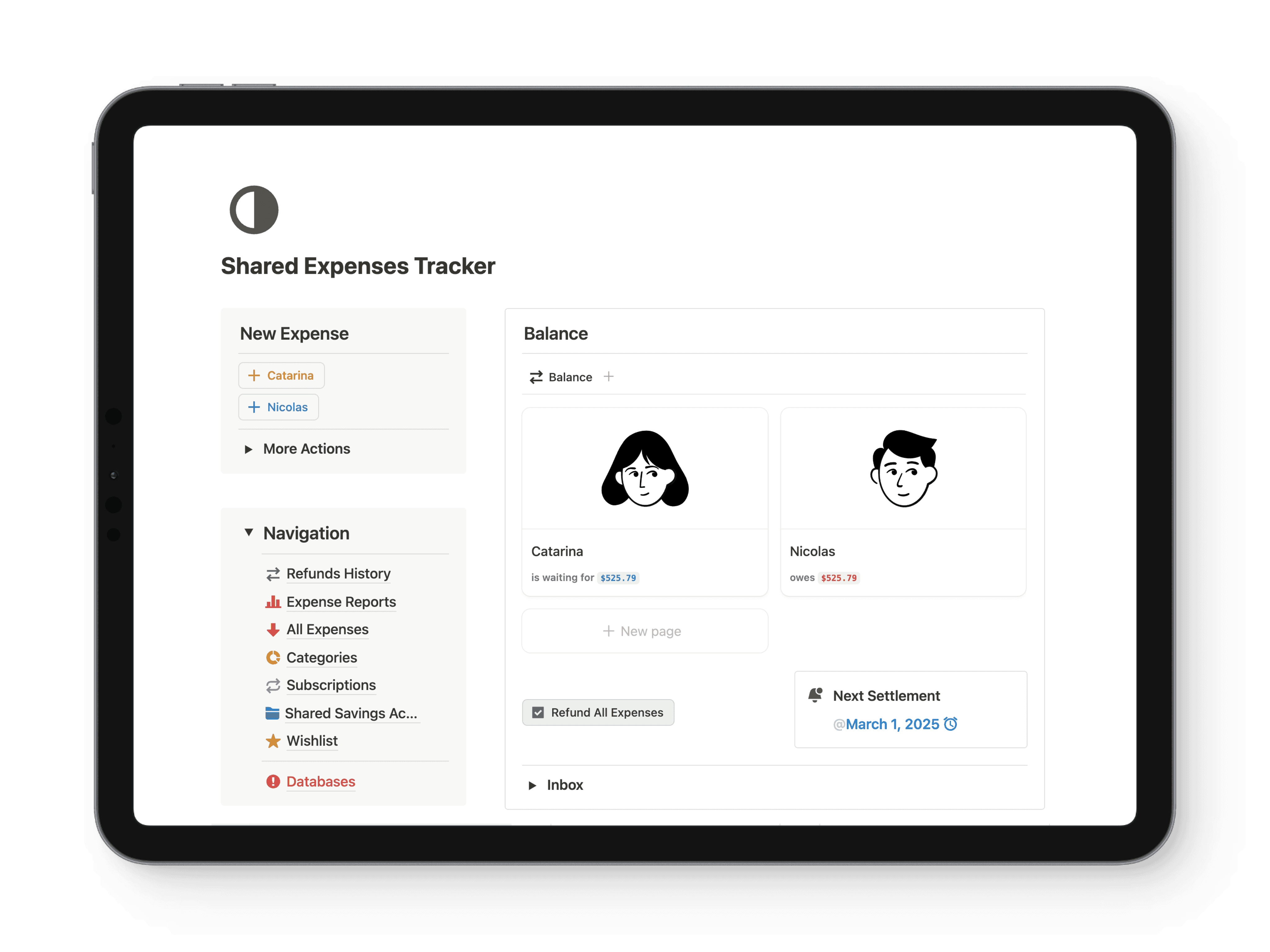 Shared Expenses Tracker