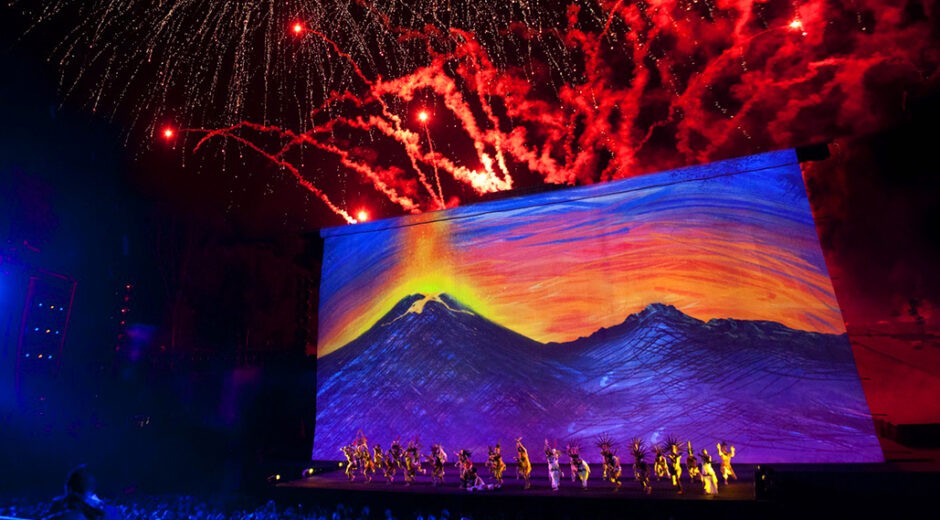 Colorful fireworks illuminate the skies over the Cinco de Mayo 150th Celebration