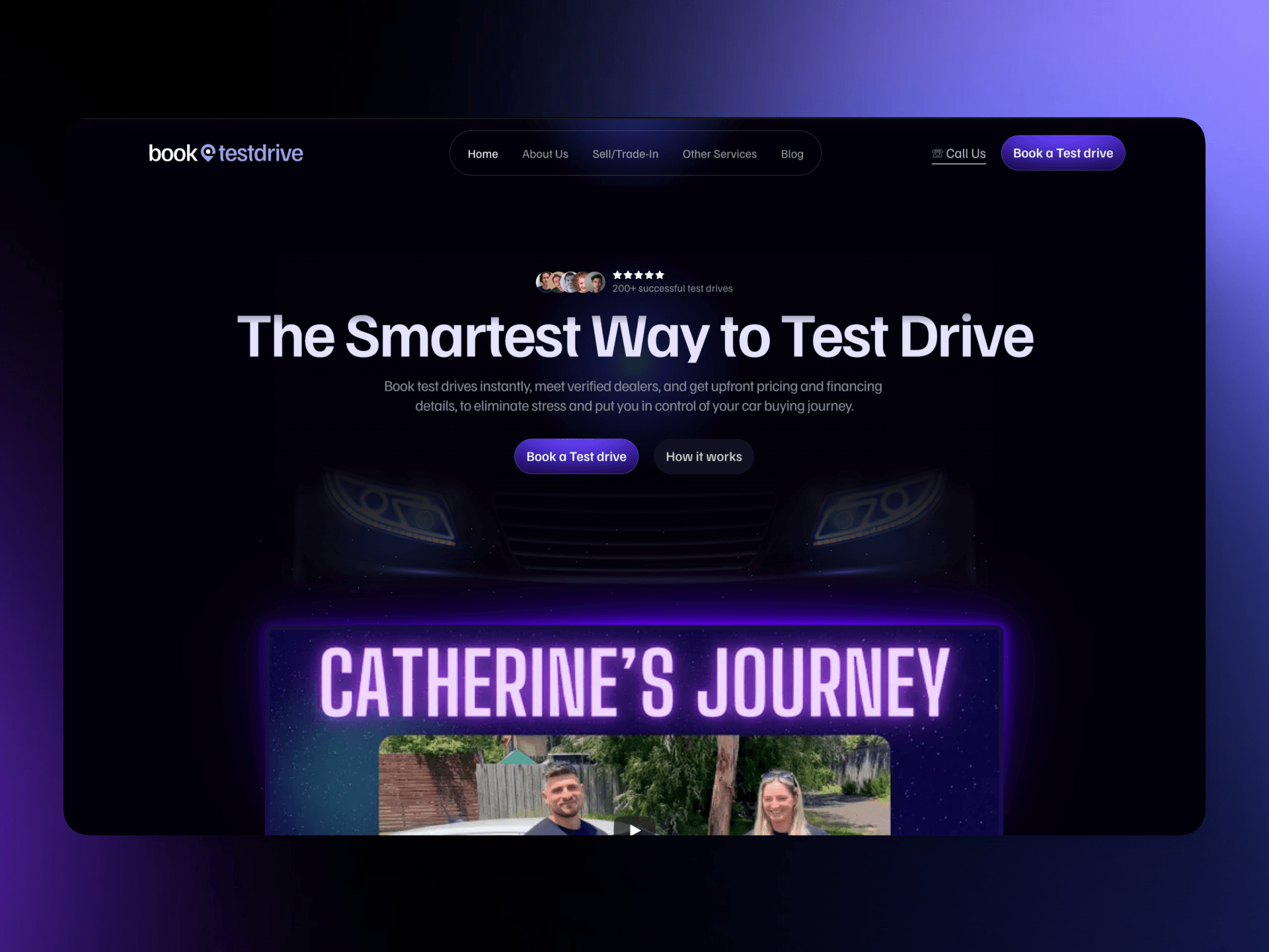 Book a test drive Australia Mockup 1 on a Timi Komolafe Framer expert portfolio