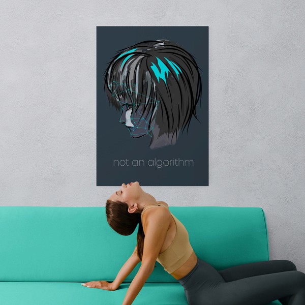 algorithm poster on a wall