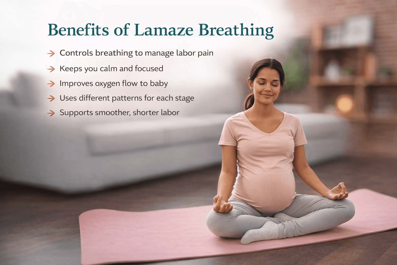 Lamaze breathing benefits during pregnancy and labor