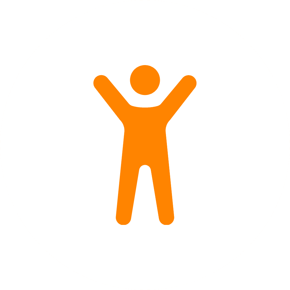 Ikona osoby unoszącej ręce