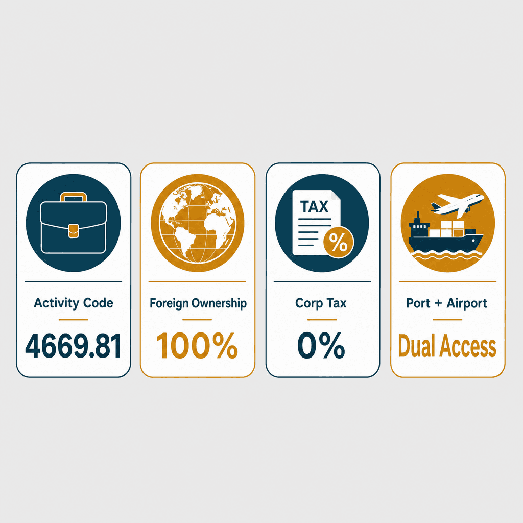 Infographic: Basic Industrial Chemicals Trading License in Dubai
