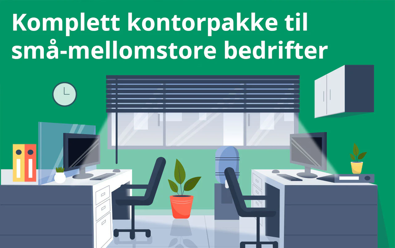 Komplett PC kontor PC pakke tilbud