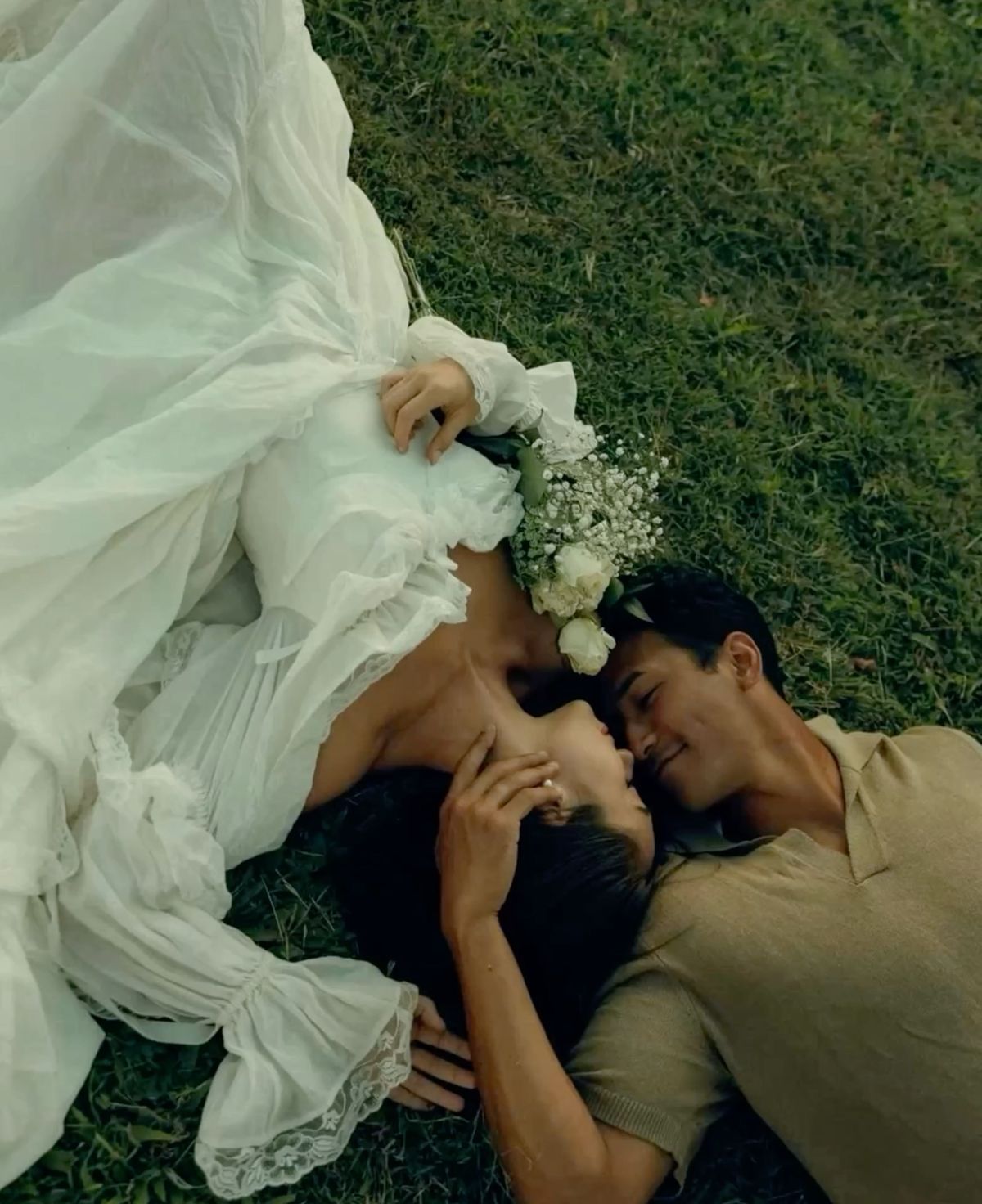 Group of men surfing