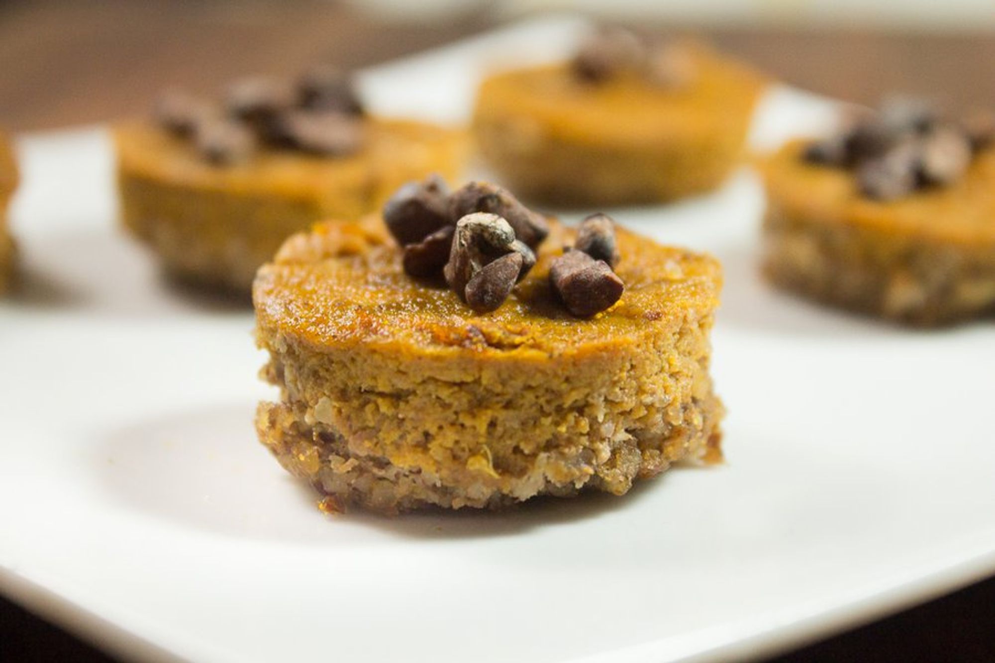 ready to taste pumpkin cacao pecan tarts