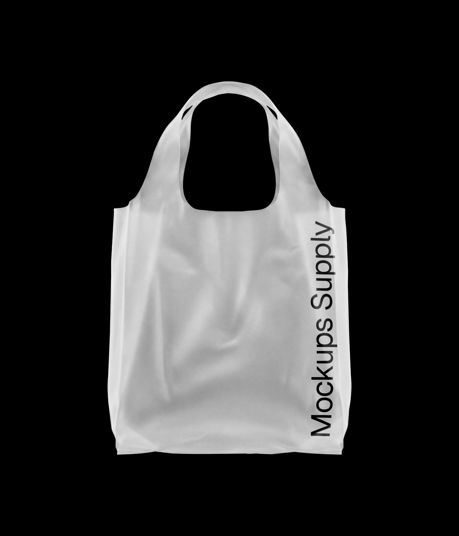 Matte plastic tote bag mockup download PSD