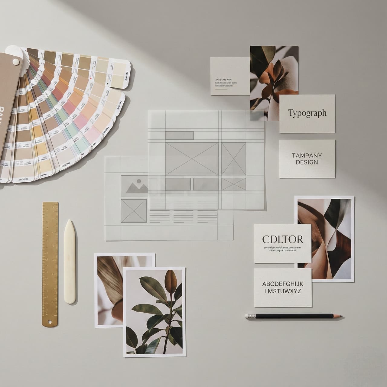 A variety of items on a table