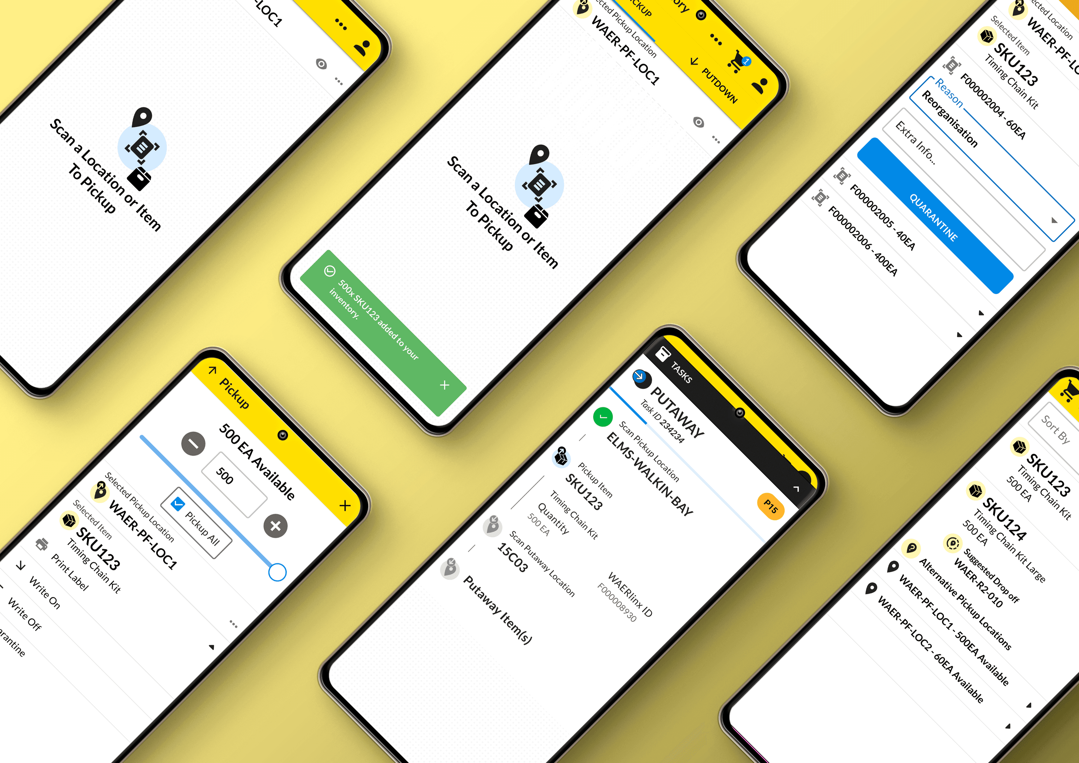 Some warehouse workers are assigned tasks with checkpoints.