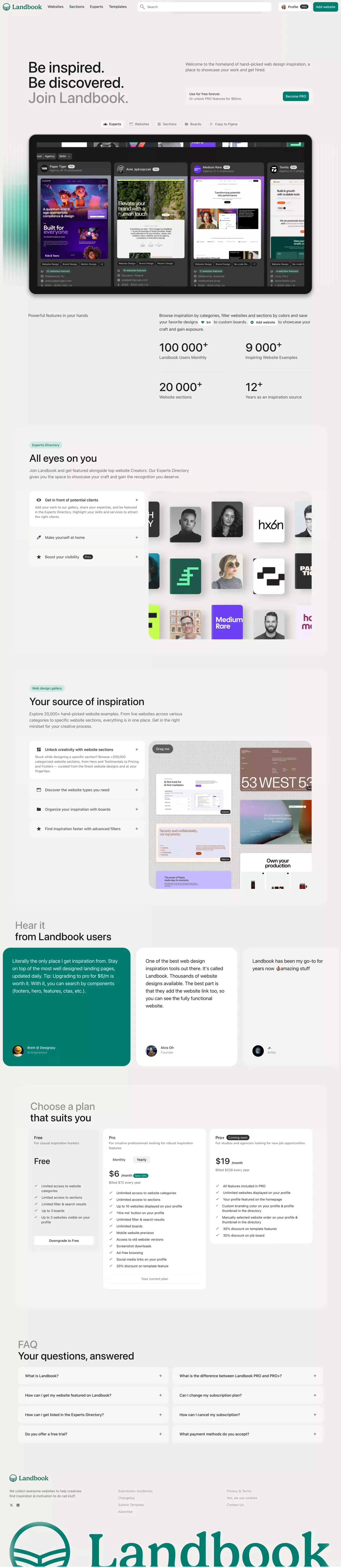 PRO portfolio page screenshot showcasing Design and Tech design