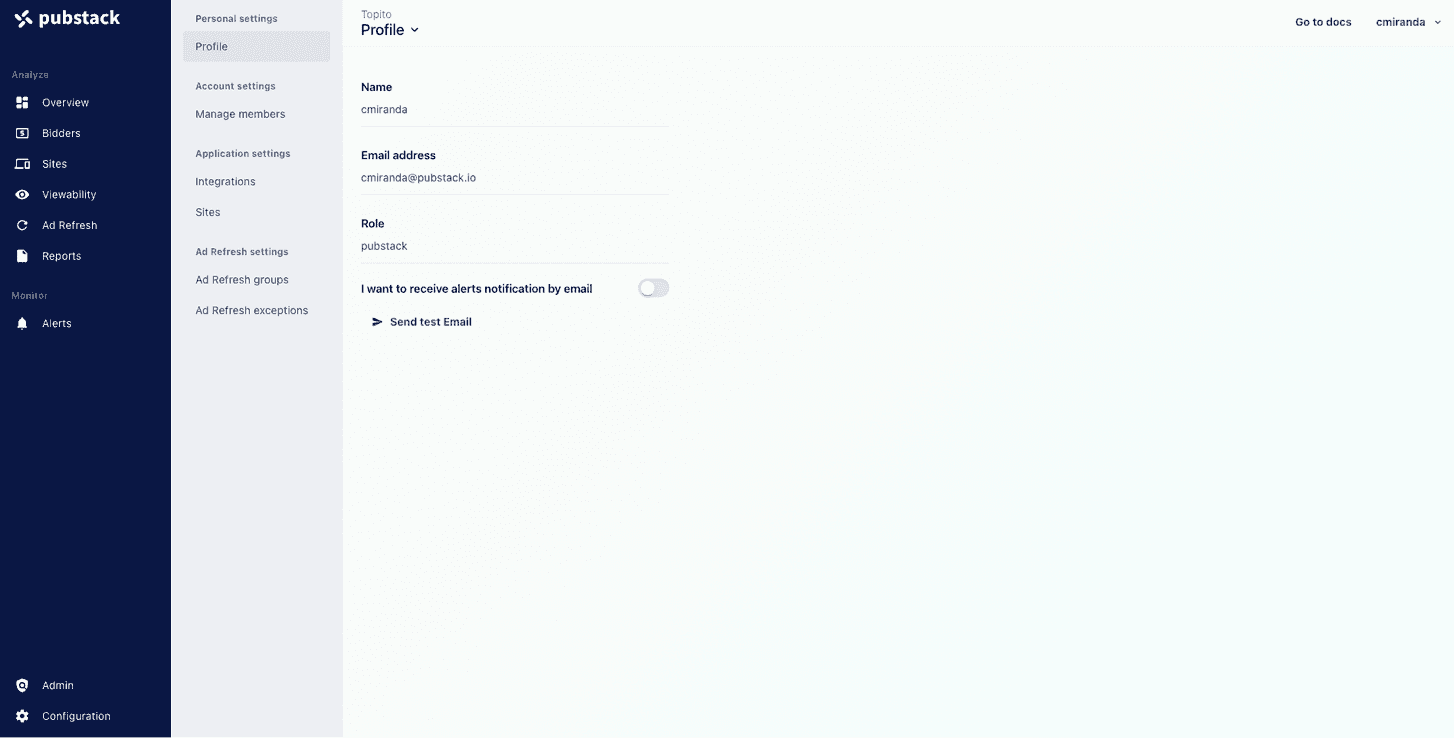 Old setting's version
